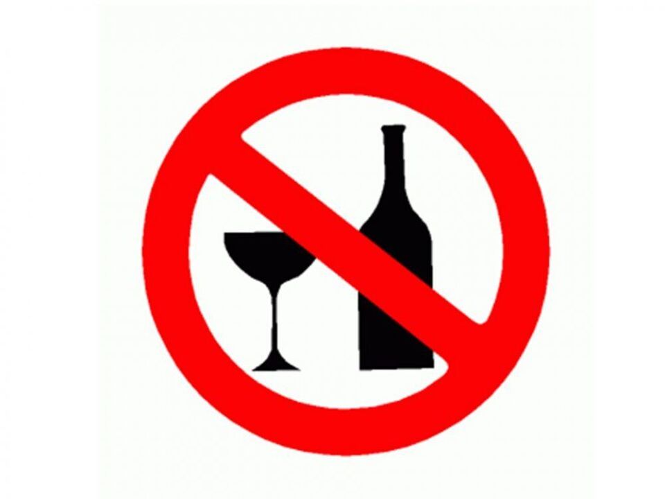 vyhýbanie sa alkoholu pri prostatitíde